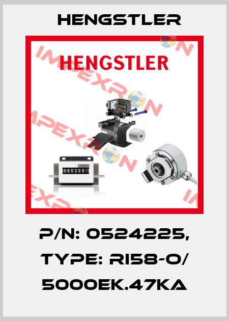 p/n: 0524225, Type: RI58-O/ 5000EK.47KA Hengstler