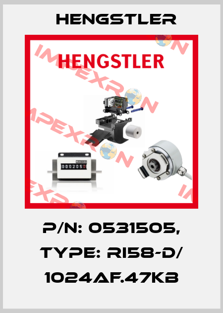 p/n: 0531505, Type: RI58-D/ 1024AF.47KB Hengstler