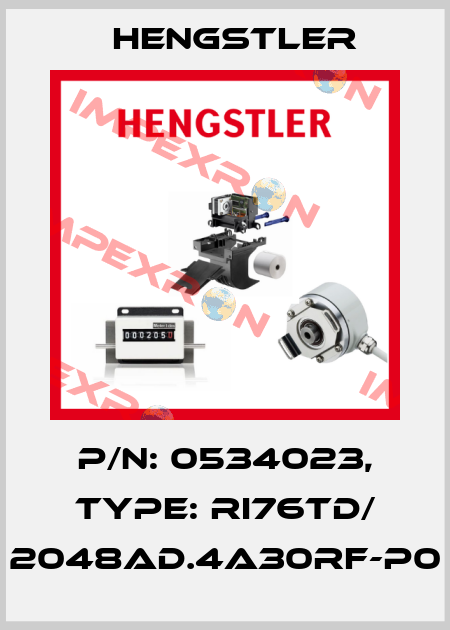 p/n: 0534023, Type: RI76TD/ 2048AD.4A30RF-P0 Hengstler