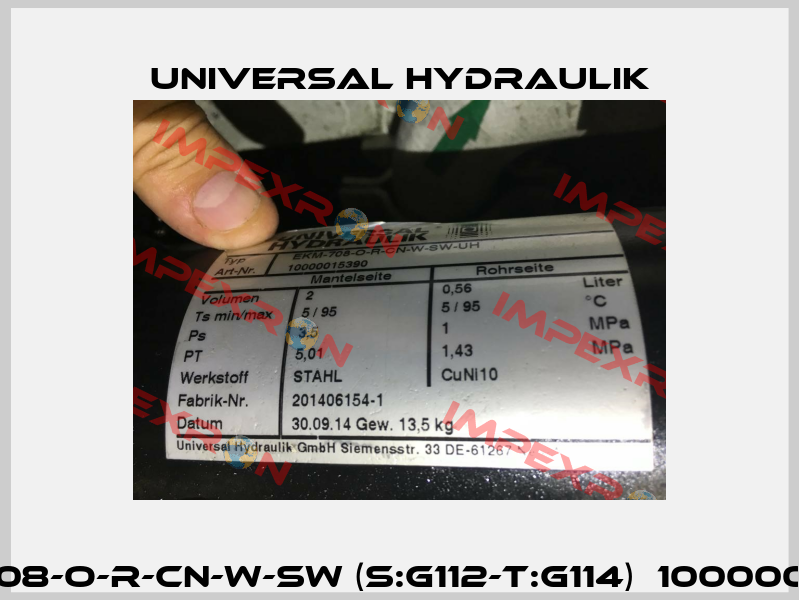 EKM-708-O-R-CN-W-SW (S:G112-T:G114)  10000015390 Universal Hydraulik
