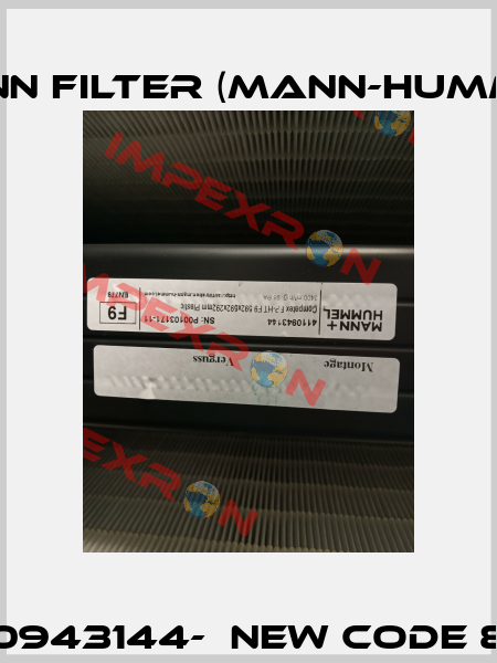 old code 4110943144-  new code 800411000337 Mann Filter (Mann-Hummel)