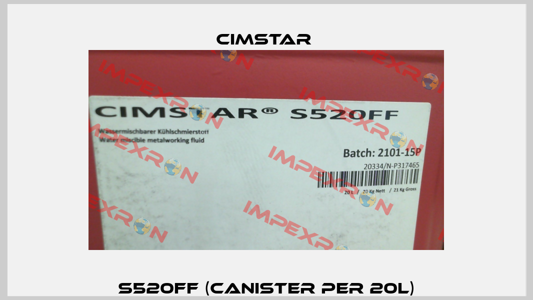 S520FF (canister per 20l) Cimstar 