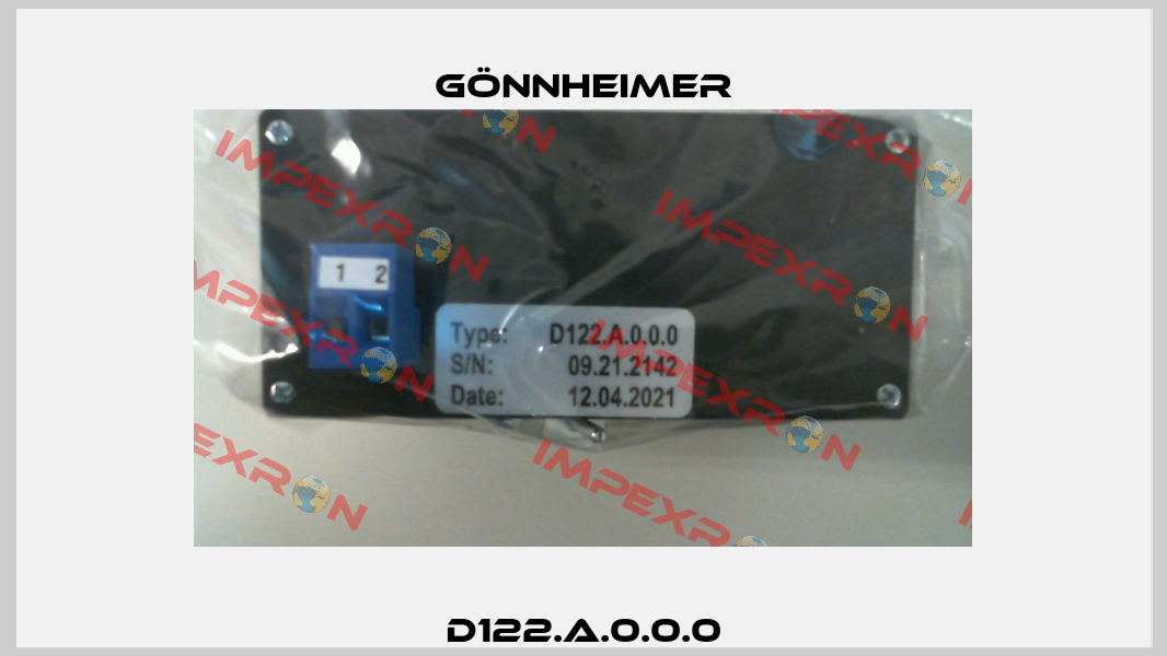 D122.A.0.0.0 Gönnheimer
