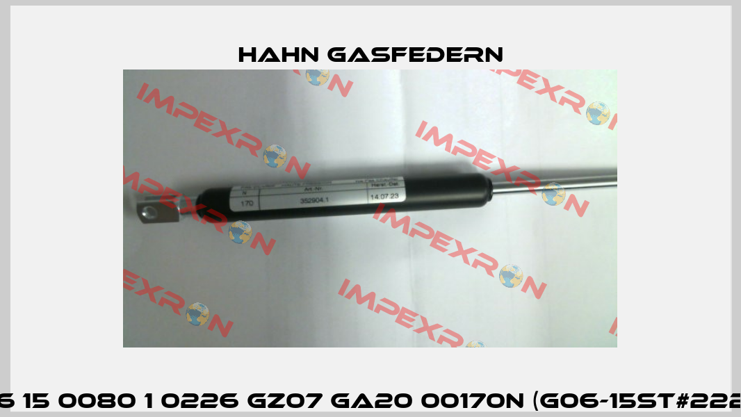 G 06 15 0080 1 0226 GZ07 GA20 00170N (G06-15ST#22255) Hahn Gasfedern